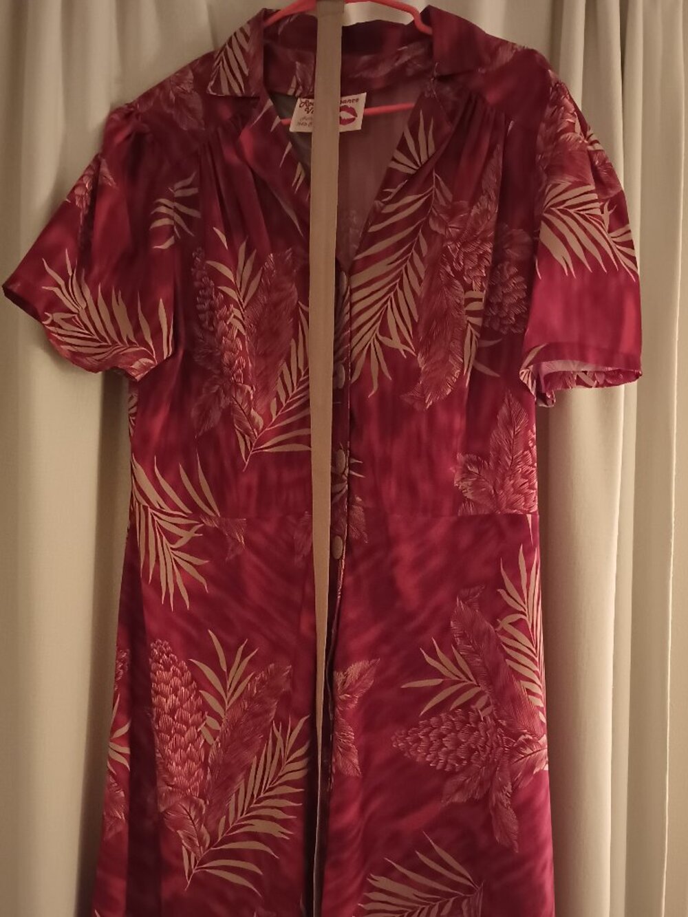 Rock n Romance Charlene dress in Ruby Palm print size 18